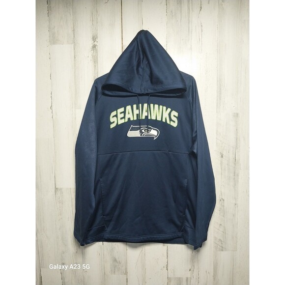 NFL Team Apparel Men’s Large Seattle Seahawks Hoodie Sweatshirt - Picture 1 of 5